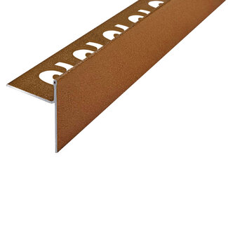 SUBSTRAT Substrat Afschotprofiel Mat Koper Gecoat Rechts 11 mm - Lengte: 1500 mm