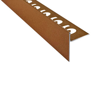 SUBSTRAT Substrat Afschotprofiel Mat Koper Gecoat Links 11 mm - Lengte: 1000 mm