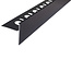 Substrat Afschotprofiel Mat Zwart Gecoat Rechts 10 mm - Lengte: 1500 mm