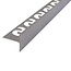 Substrat Afschotprofiel Geborsteld RVS Rechts 12,5 mm - Lengte: 1000 mm