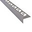 Substrat Afschotprofiel Geborsteld RVS Links 12,5 mm - Lengte: 2000 mm