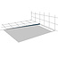 Substrat Afschotprofiel Geborsteld RVS Links 10 mm - Lengte: 2000 mm