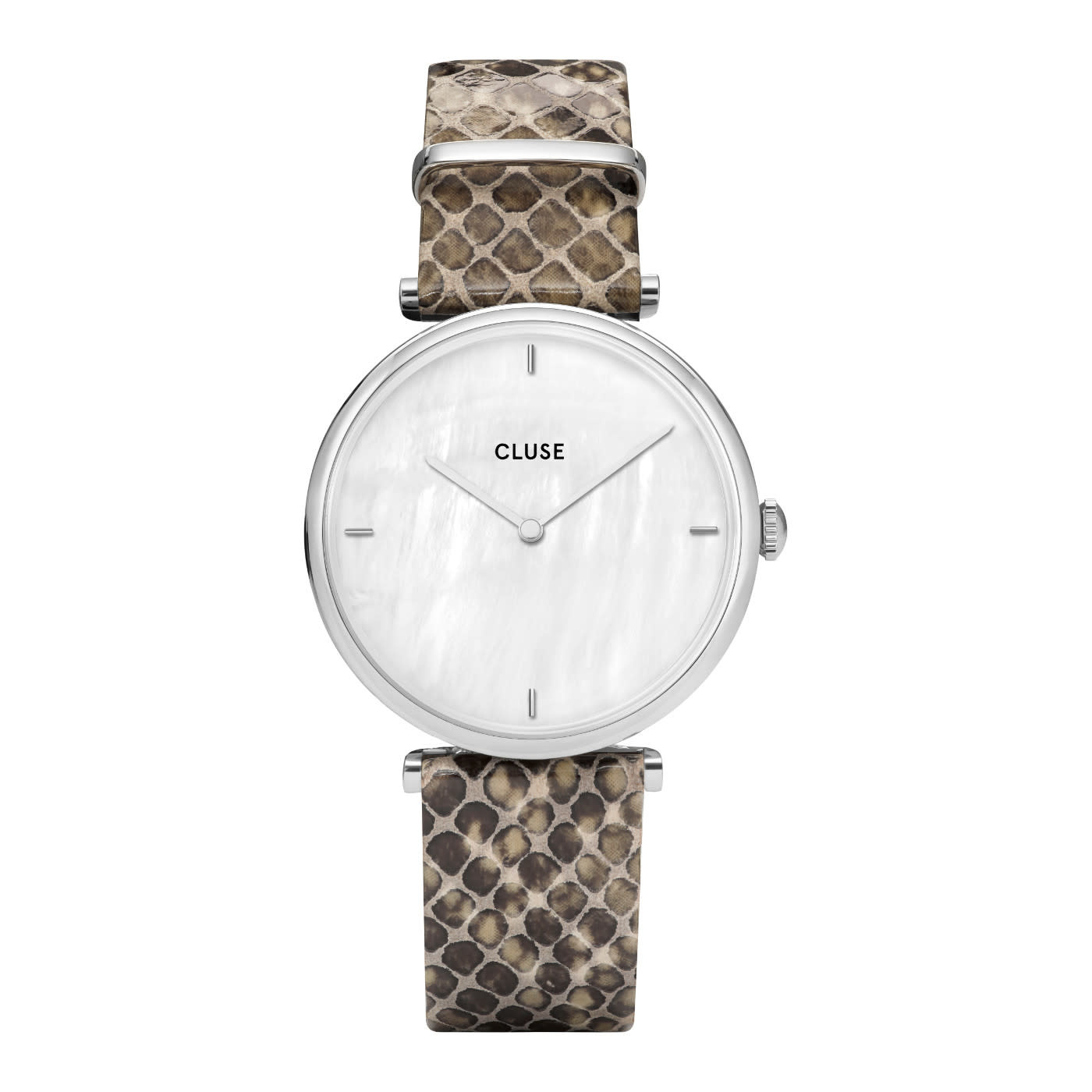 Cluse CL61009 Triomphe Python Wit Parel 34mm