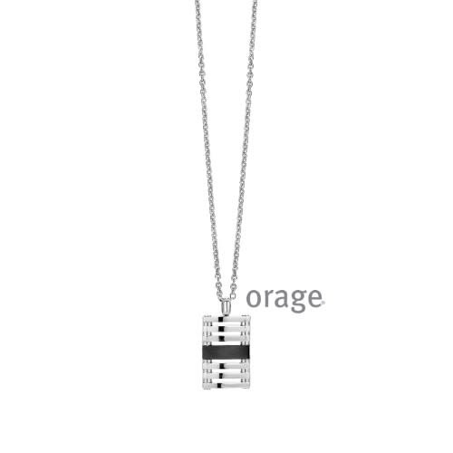 Orage AH104 Halsketting Heren Staal