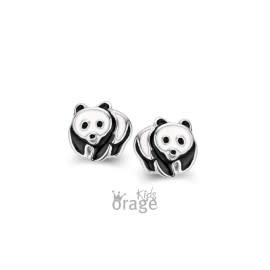 Oorbellen Orage Kids K2037 Panda Zilver