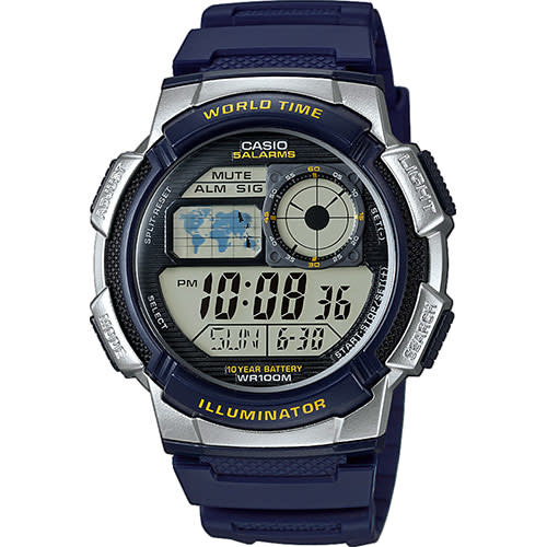 Casio AE-1000W-2AVEF World Time