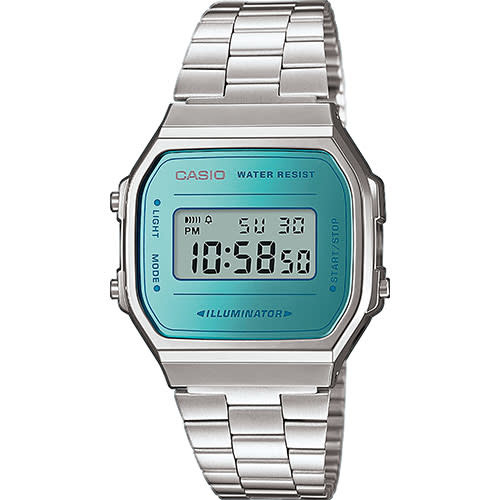 Casio Vintage A168WEM-2EF Zilverkleurig