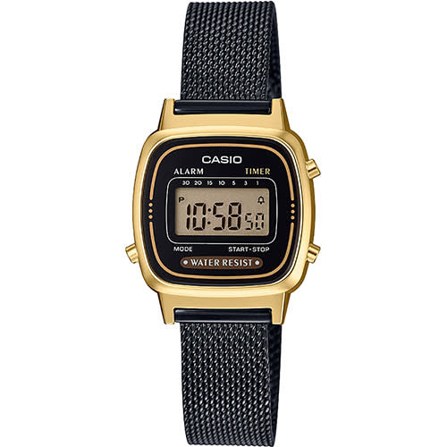 Casio Retro LA670WEMB-1EF Zwart/Goudkleurig