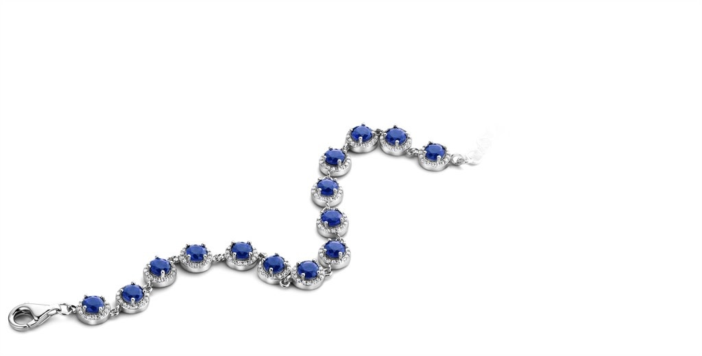 Armband Silver Rose Zilver BR2065BLU-18cm
