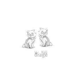 Oorbellen Orage Kids Zilver Poes K2342