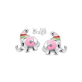Oorbellen Orage Kids Olifant roze K1757