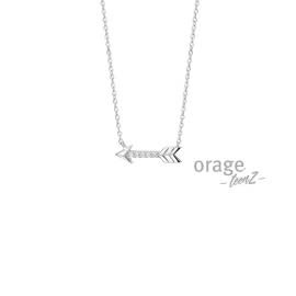 Halsketting Orage Teenz Zilver Pijl T103