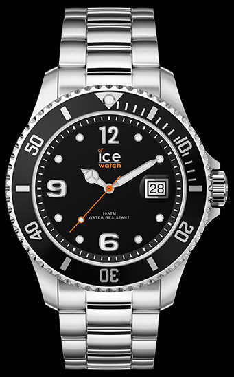 Ice Watch ICE Steel Black Silver Large