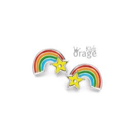 Oorbellen Orage Kids K2125-K1897 Regenboog Zilver