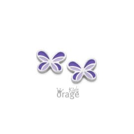 Oorbellen Orage Kids K1892 Vlinder Paars Zilver