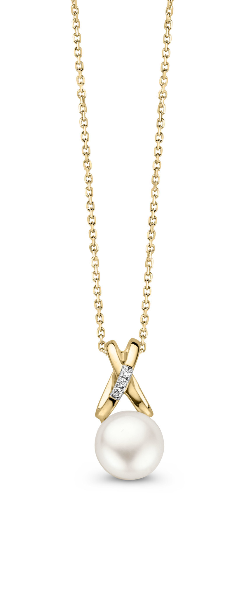 Hanger Geel goud 0.02ct DN137