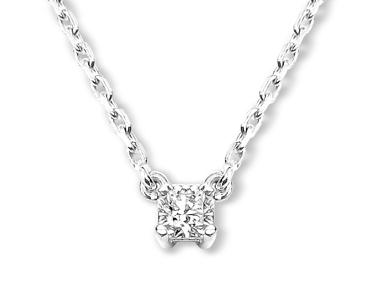 Halsketting Flanders Wit Goud 18kt 103 D SI1