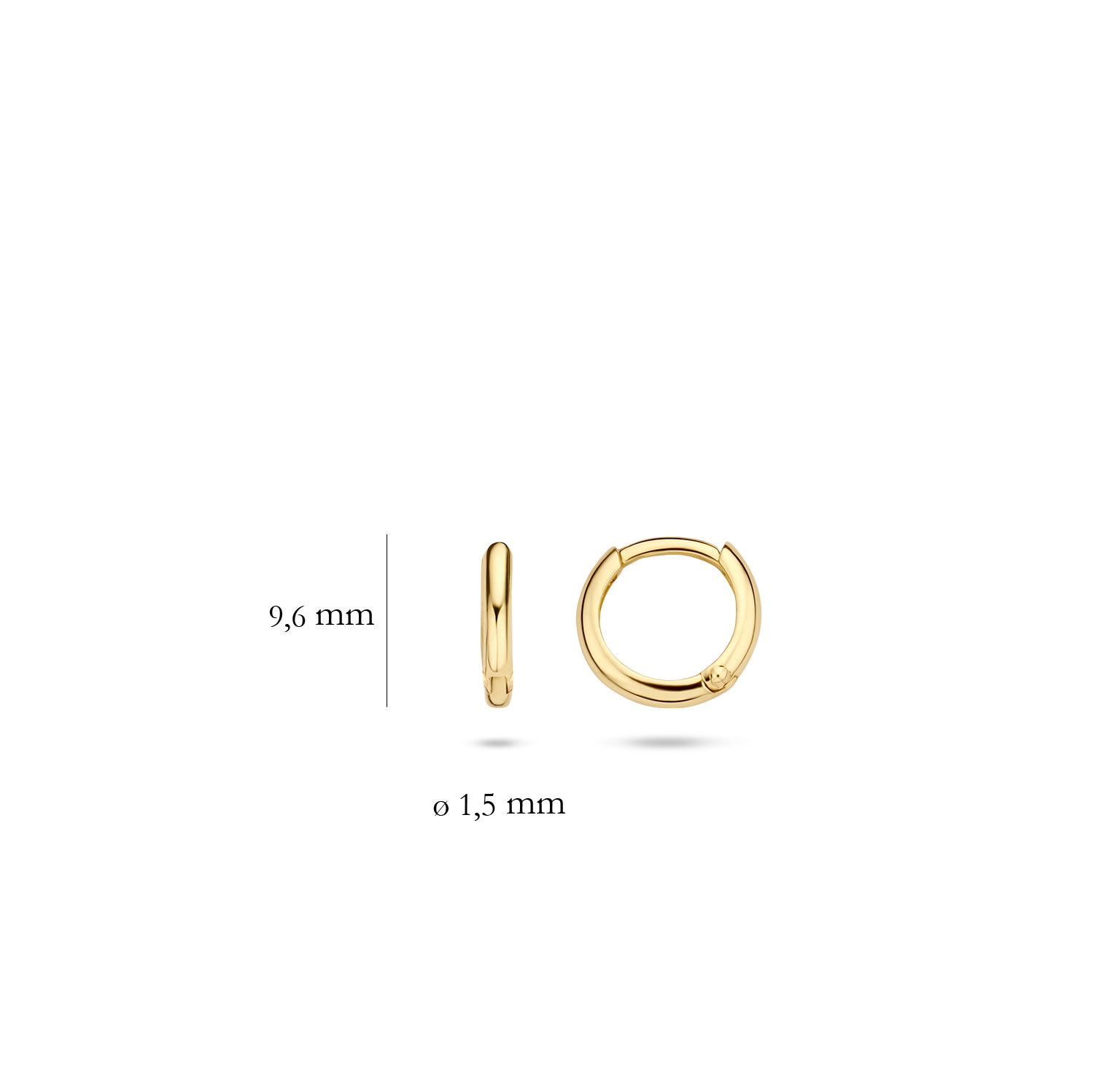 Oorbellen Blush Creolen Goud 14kt 7221YGO