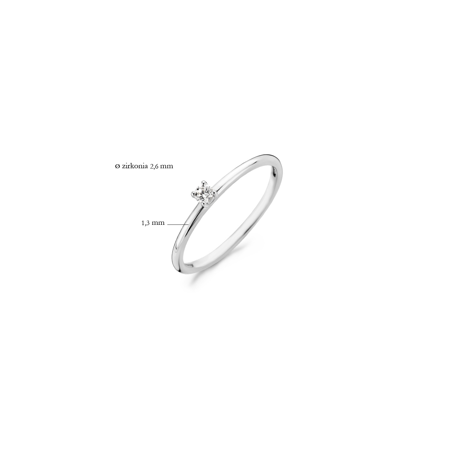 Ring Blush Wit Goud 14kt 1200WZI/52 Zirkonium