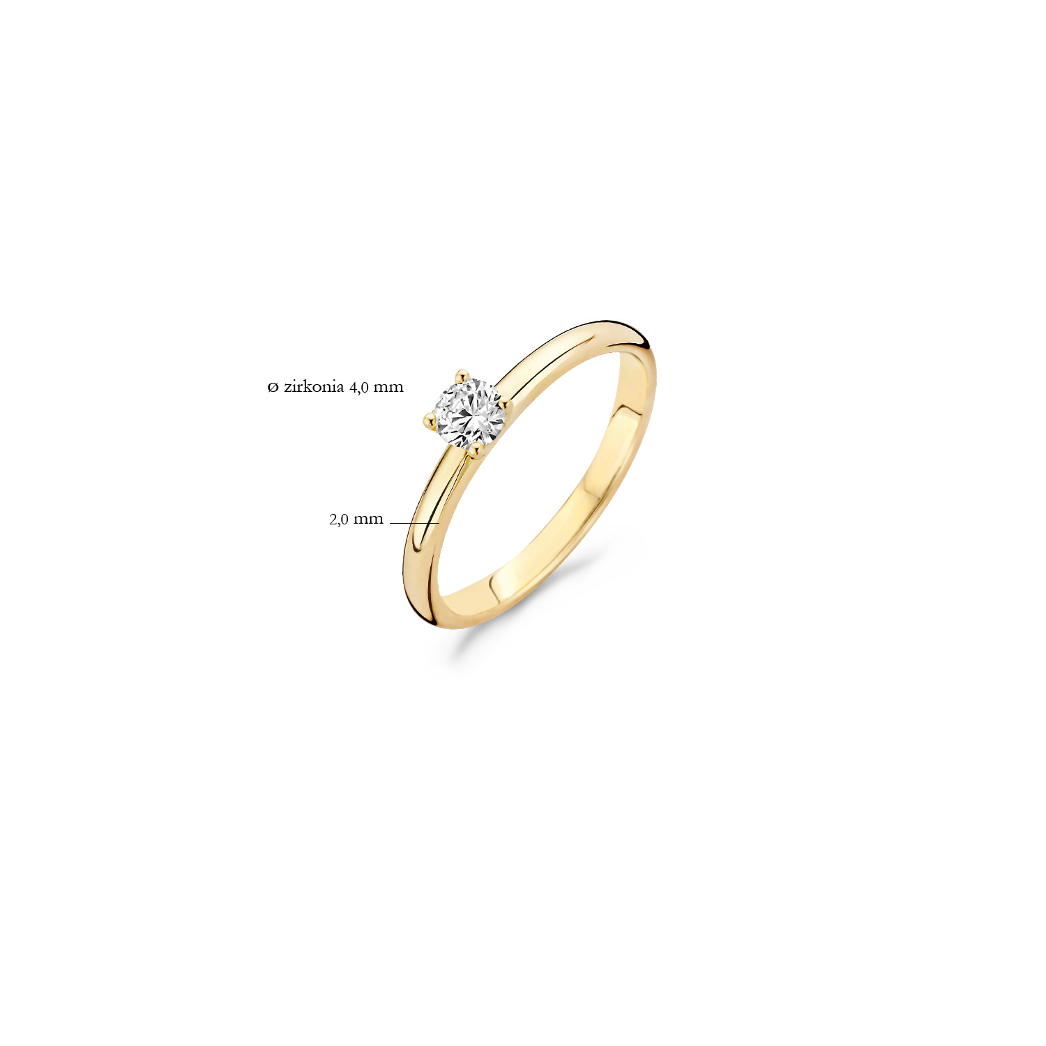 Ring Blush geel goud 14kt 1132YZI/52