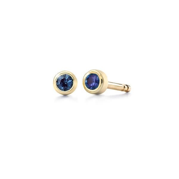 Oorbellen Button Geel Goud 18kt MSO024GG-Smaragd