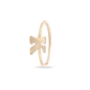 Ring Geel Goud 18kt MSR194GG-LETTER D