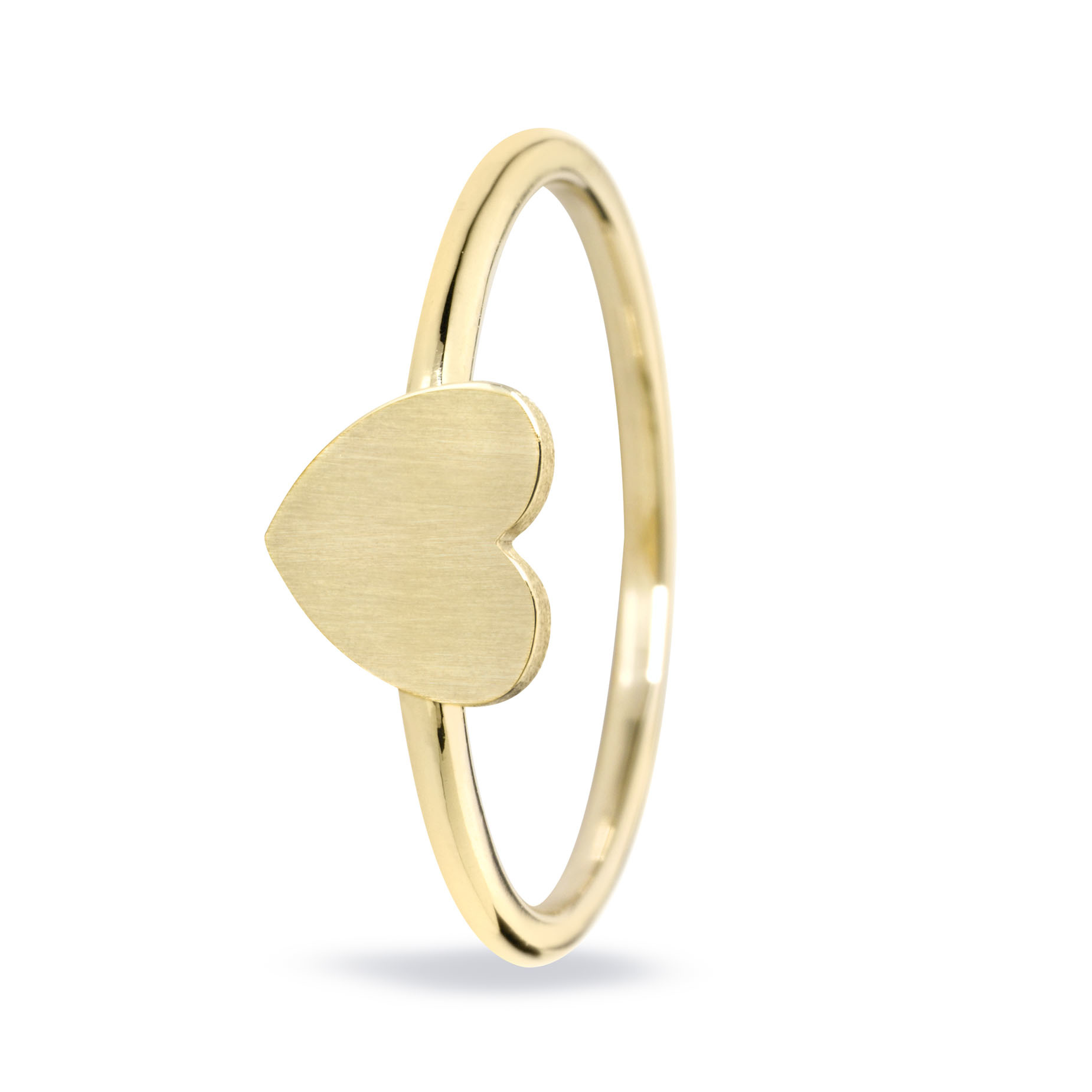 Ring Geel Goud 18kt MSR018GG Hart oz