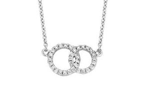 Halsketting 18kt CO1144WB Lengte 42cm