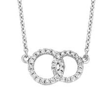 Halsketting 18kt CO1144WB Lengte 42cm