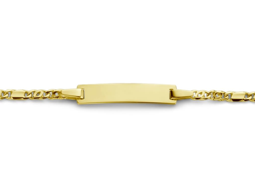 Armband naamplaatje Goud 18kt ID0125