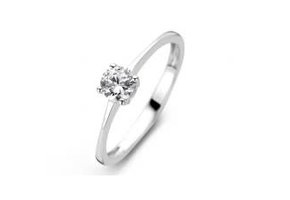 GR4060GZ Ring solitair geel goud zirkoon