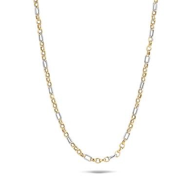 Halsketting bicolor 14kt 3100BGO