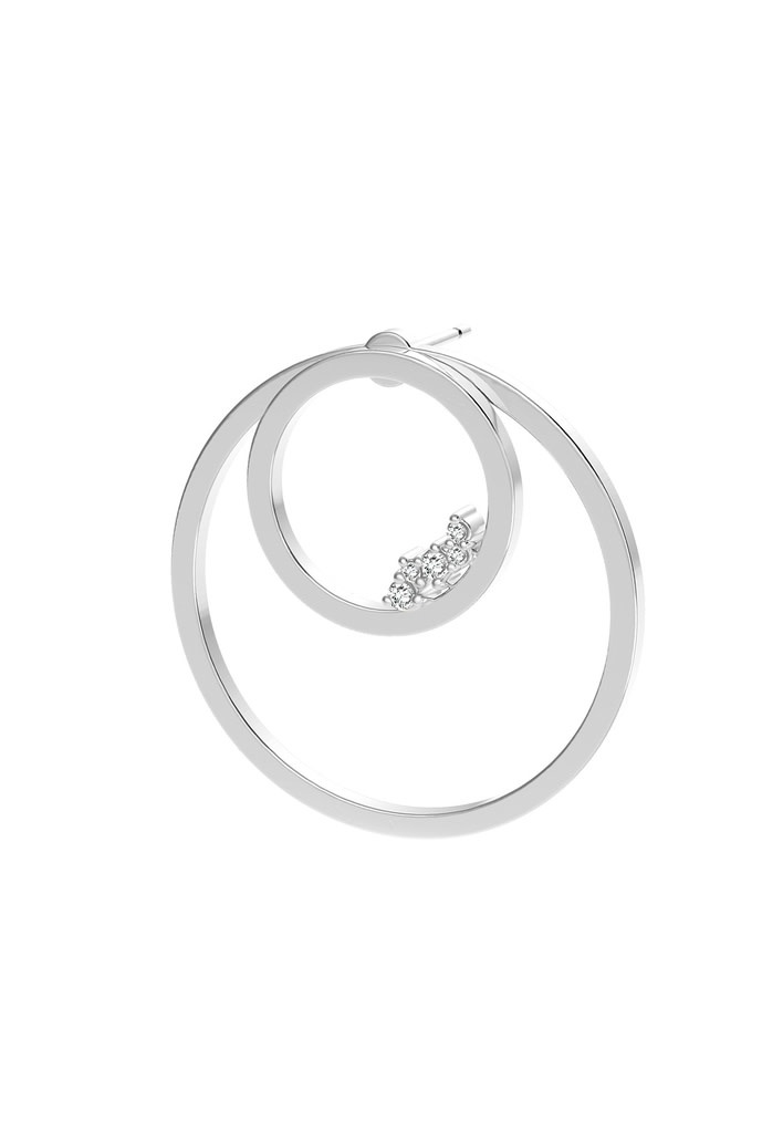 Circle Unity Earrings - Zilver Briljant