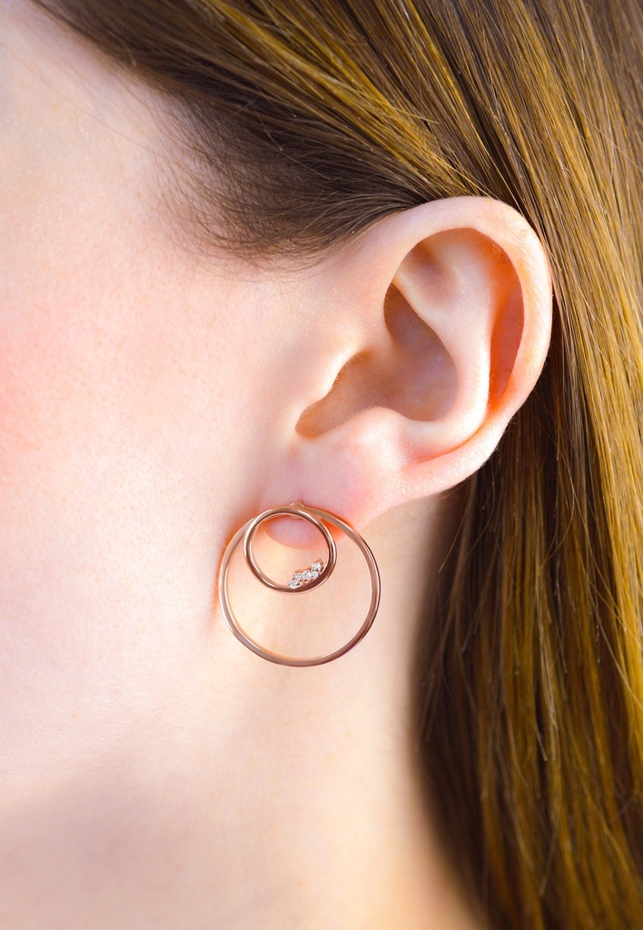 Circle Unity Earrings - Zilver Briljant