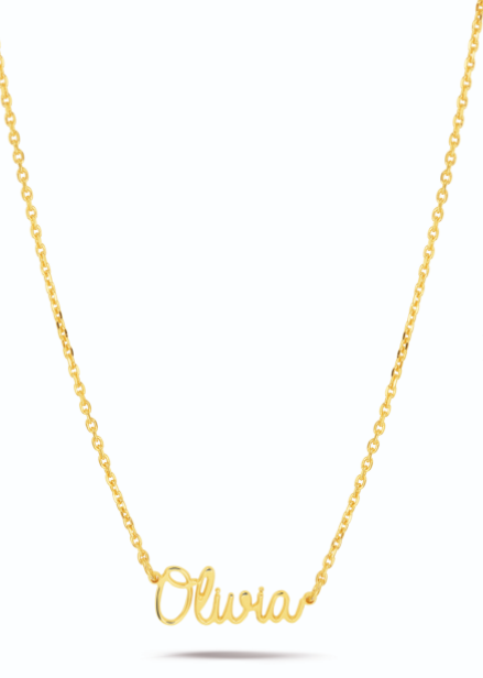 Naamketting Zilver Verguld NK2