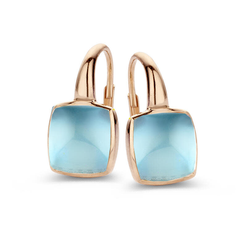 Oorbellen Ro Goud 18kt 051404/2N Blauw