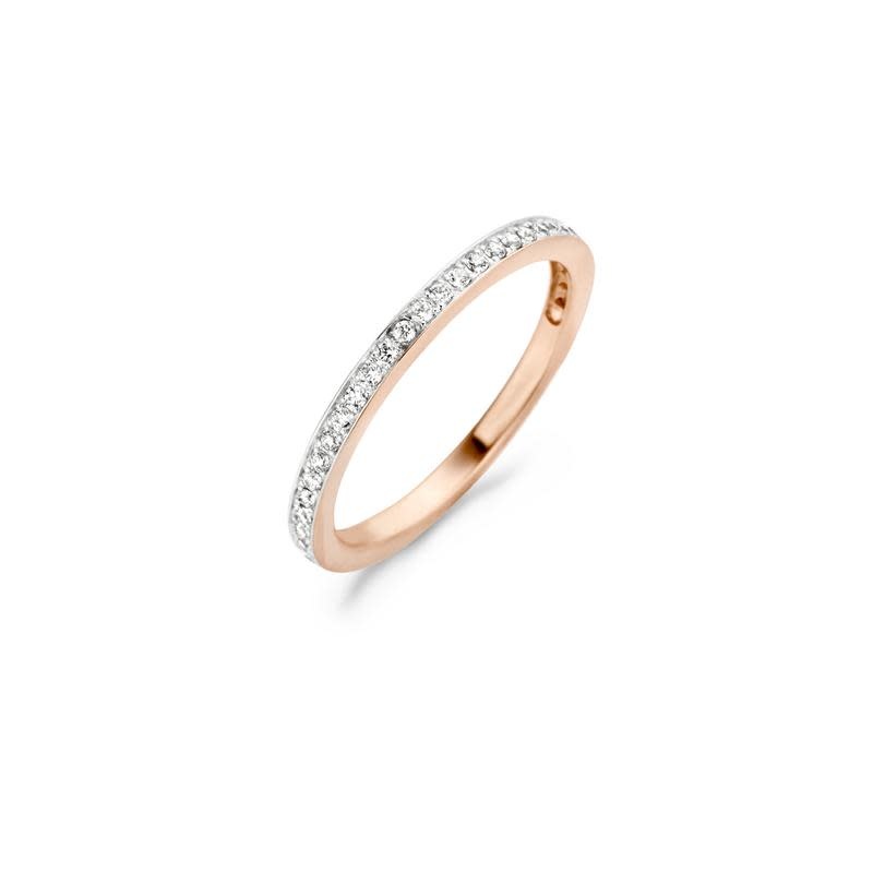 Ring Blush Roos Goud 14kt 1119RZI Zirkonium maat 54