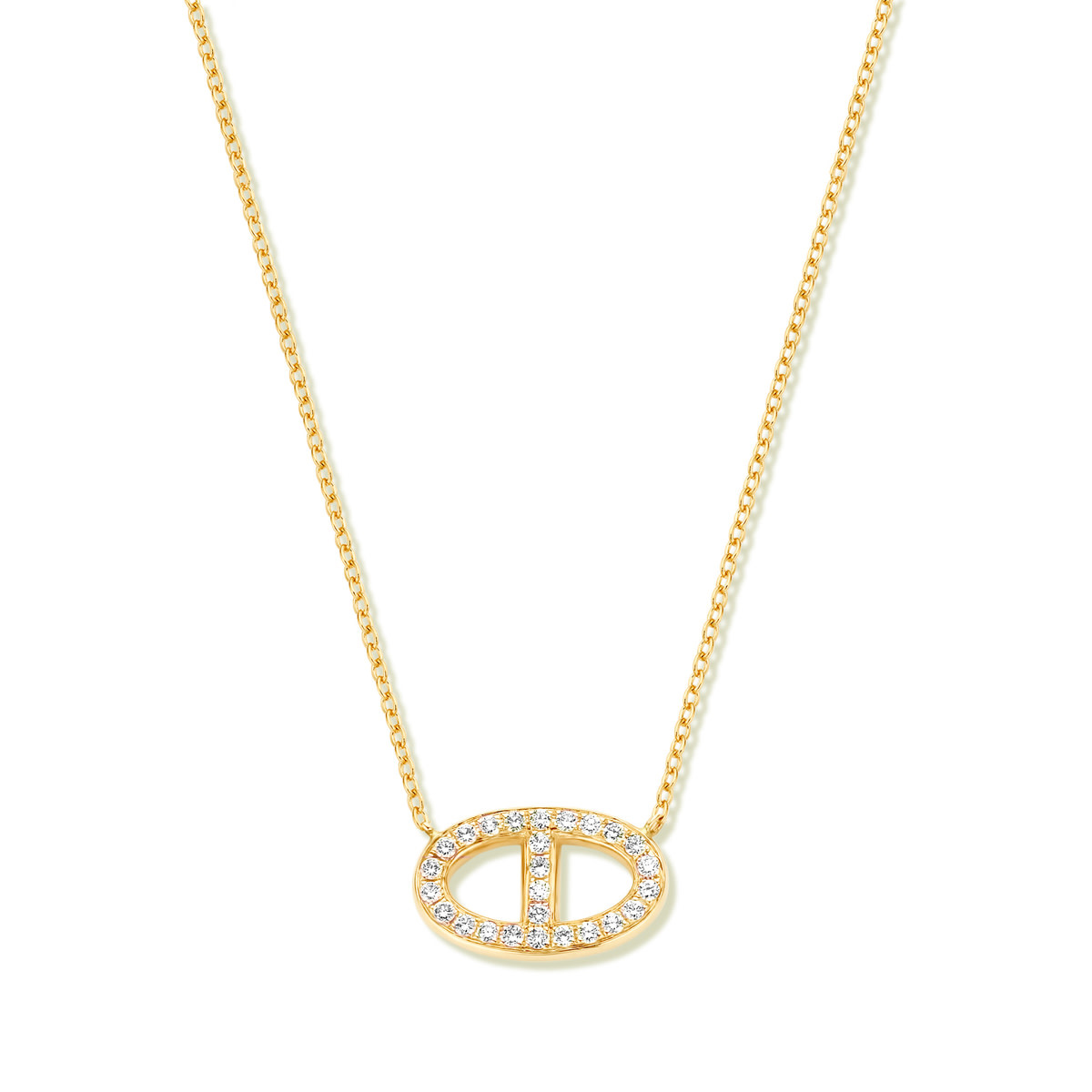 Halsketting Geel Goud 18kt 063246/A Briljant
