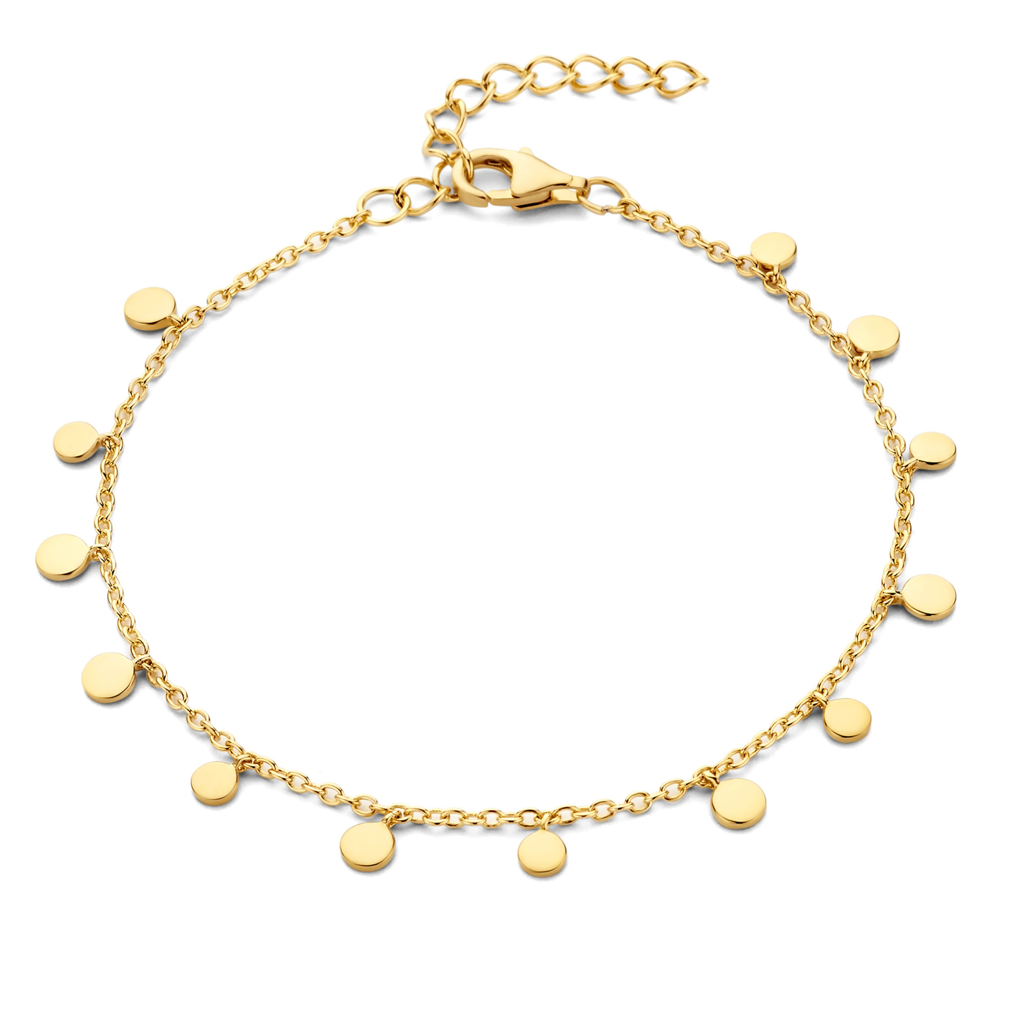 Armband Naiomy Moments B1V12 Zilver Goudkleurig