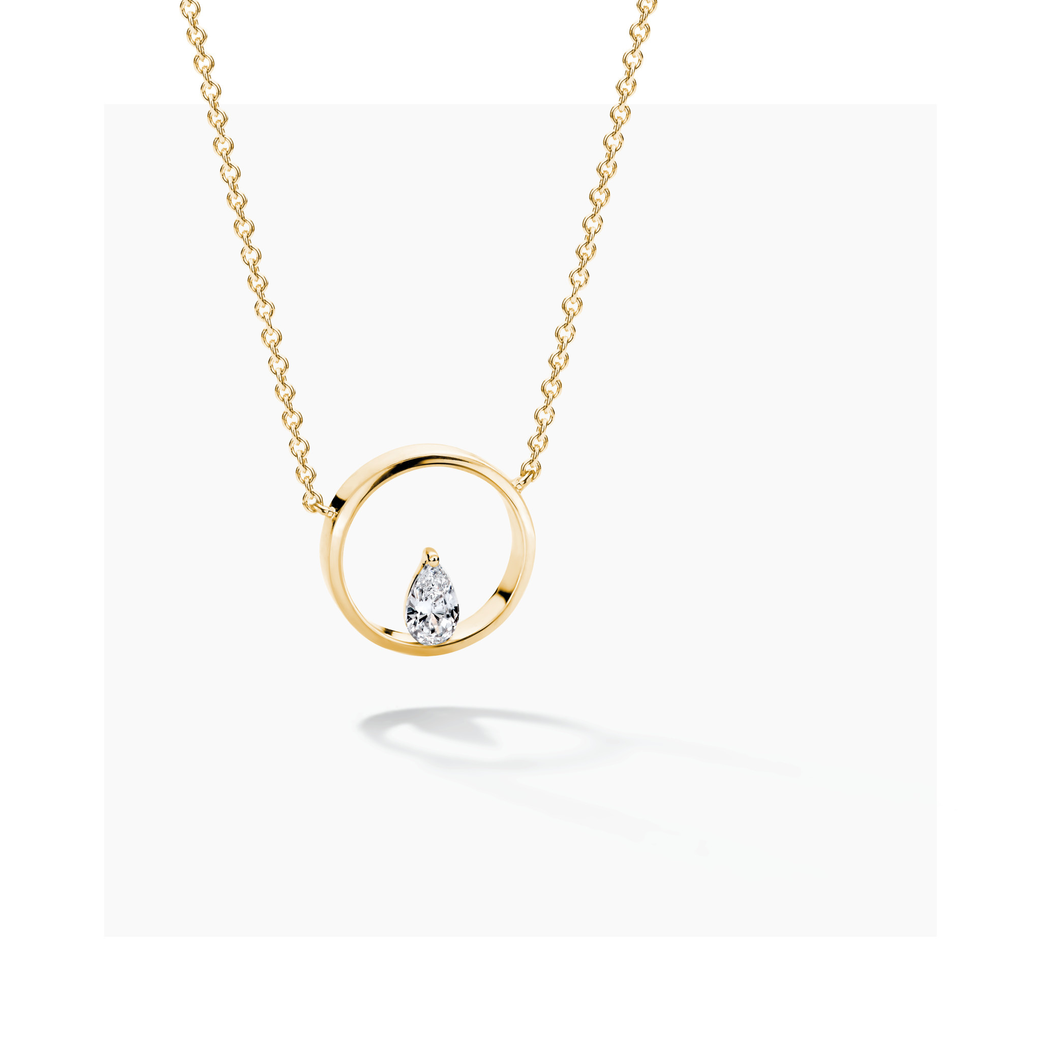 Halsketting FJF0010007YWH Icon Pine Silver 925 Gold plated