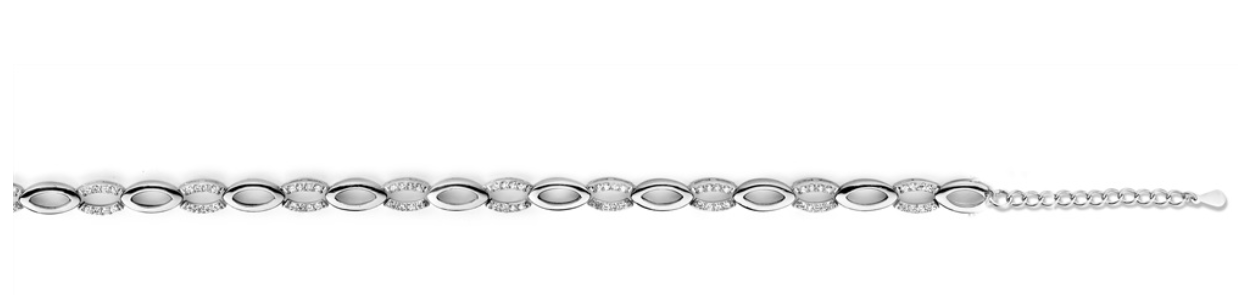 Armband Silver Rose Zilver BR2021W 18 cm