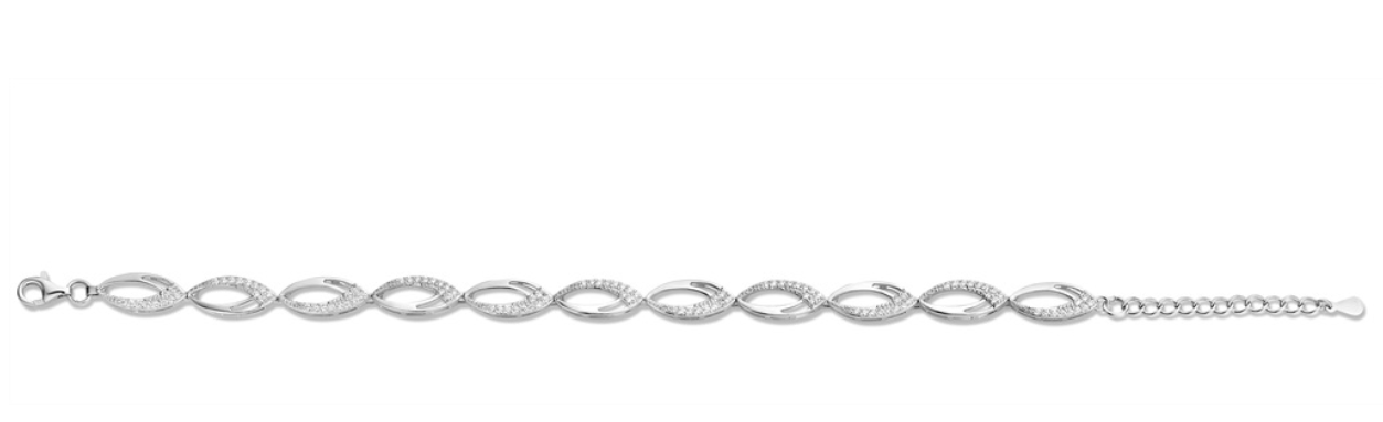 Armband Silver Rose Zilver BR2110W 18 cm