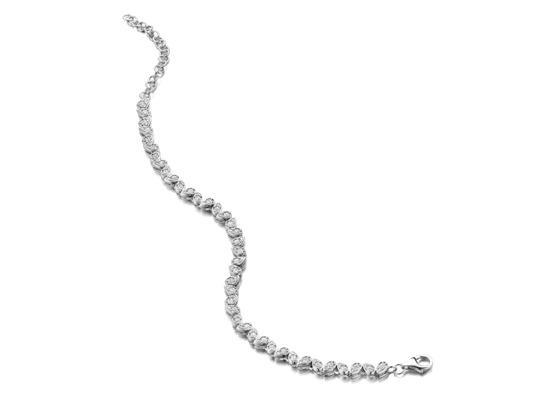 Armband Silver Rose Zilver BR2214W-17.5 cm