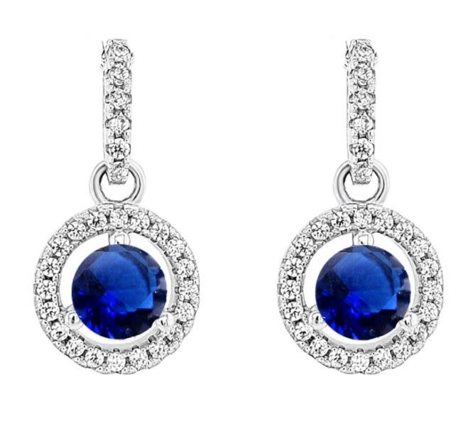 Oorbellen Silver Rose Zilver EA6161BLU