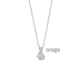 Halsketting Orage AS106 Zilver Zirconia