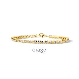 Orage AS123 Armband Zilver Goudkleurig 18cm