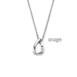 Halsketting Orage AS148 Zilver