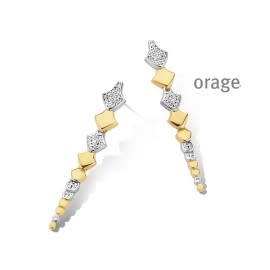 Oorbellen Orage AS144 Zilver Verguld