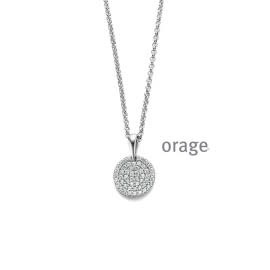 Halsketting Orage AS162 Zilver Zirconia