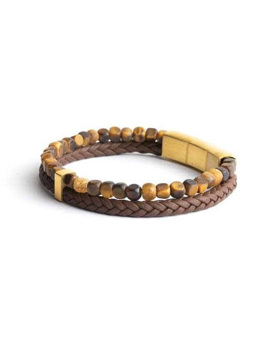 Armband Gemini O32ML Olympus Double Brown M-L